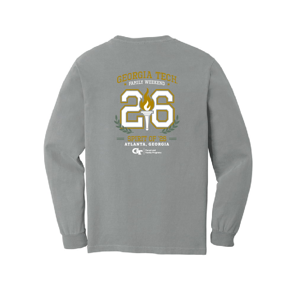 Family Weekend Long Sleeve Tee Gray