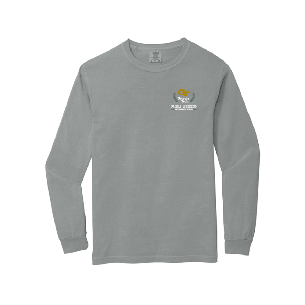 Family Weekend Long Sleeve Tee Gray