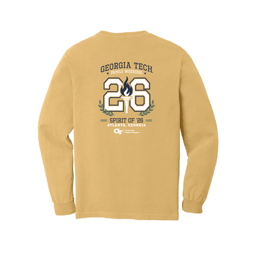 Family Weekend Long Sleeve Tee Gold